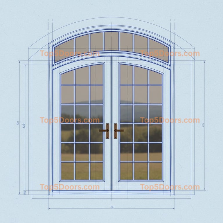 New Hampshire wrought iron double industrial Door