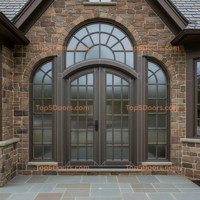 New Jersey arched double tuscan Door
