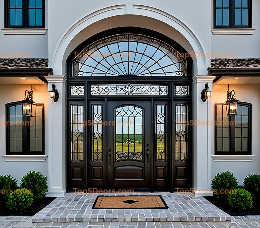 New Jersey arched single french country Door