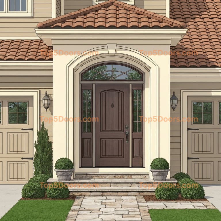 New Jersey front entry door mediterranean Door