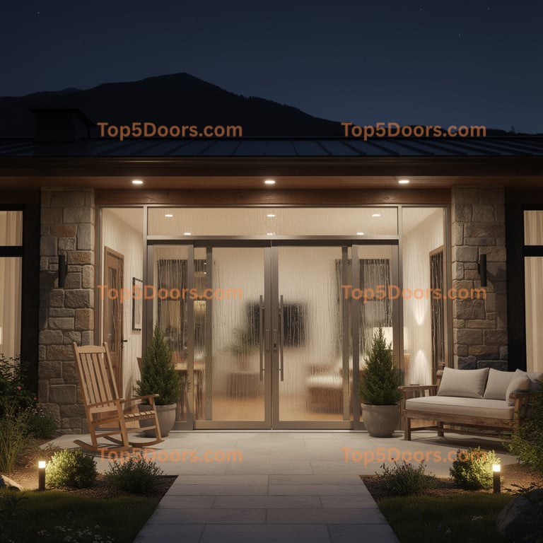 New Jersey patio sliding door mountain lodge Door