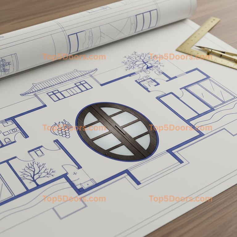 New Jersey wine cellar door korean modern Door