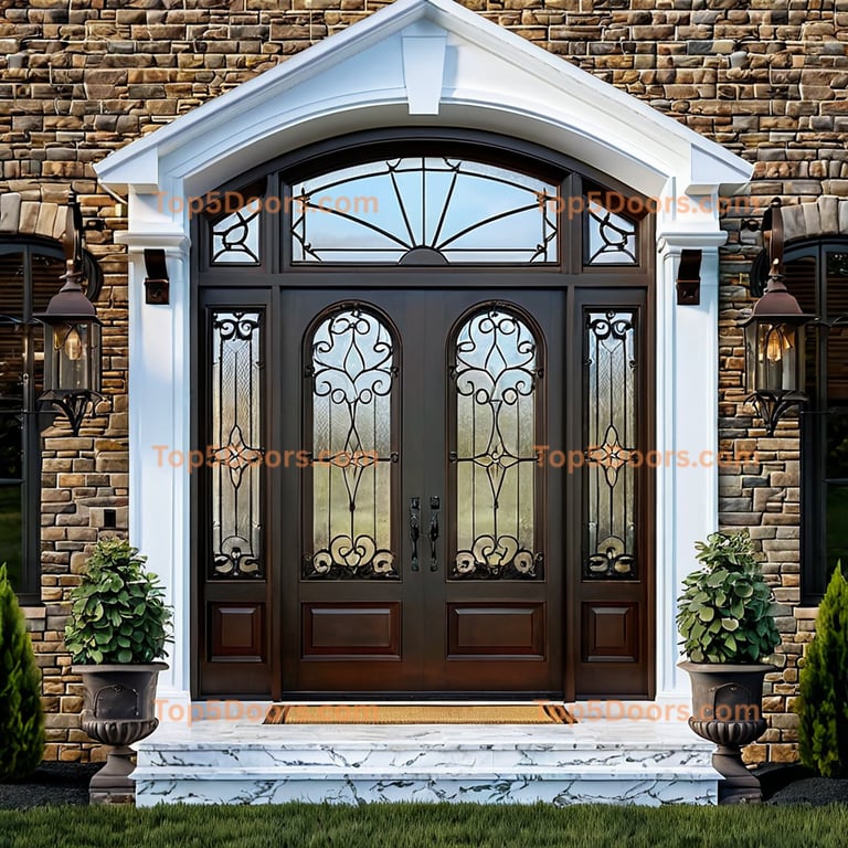 New Jersey wrought iron single modern Door