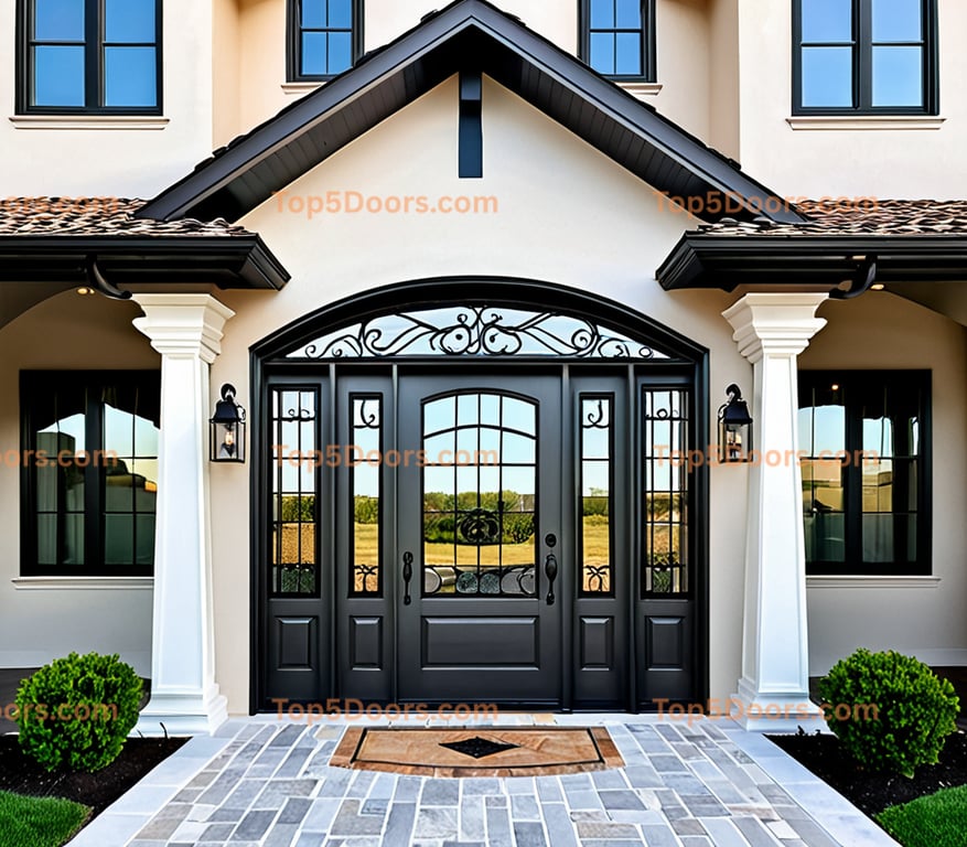 New Jersey wrought iron solid panel modern farmhouse Do