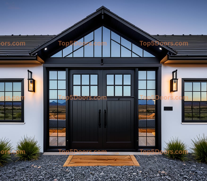New Mexico barn door scandinavian Door