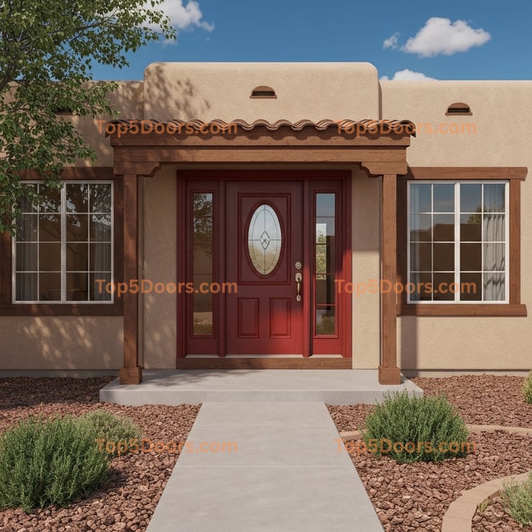 New Mexico entry door spanish colonial Door