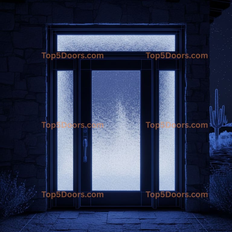 New Mexico entry door japanese zen Door