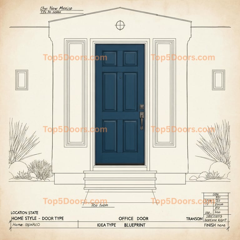 New Mexico office door tuscan Door