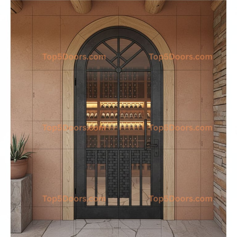 New Mexico wine cellar door scandinavian Door