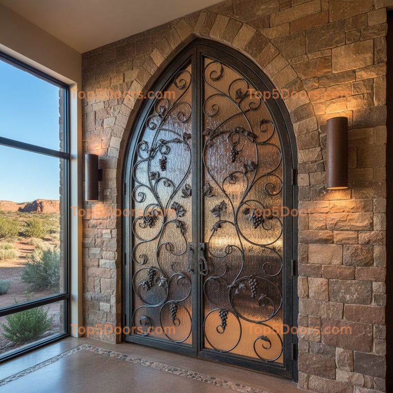 New Mexico wine cellar door modern Door