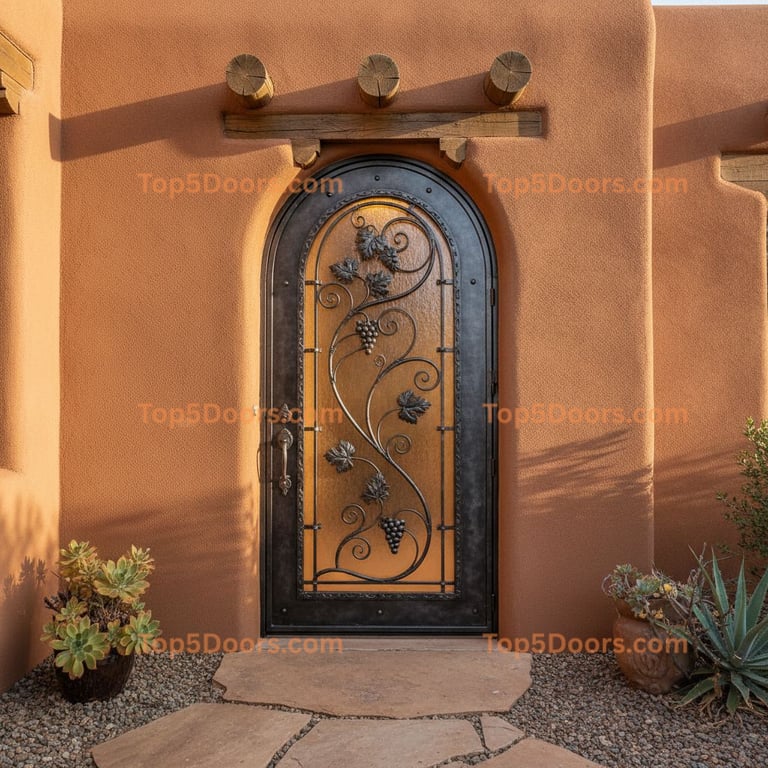 New Mexico wine cellar door traditional american Door