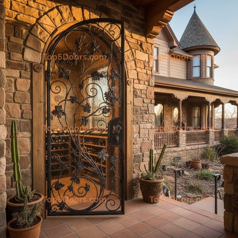 New Mexico wine cellar door victorian Door
