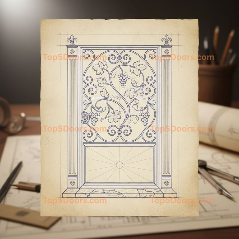 New Mexico wine cellar door french country Door