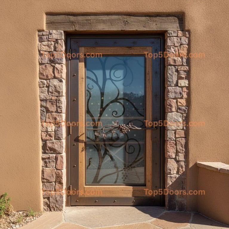 New Mexico wine cellar door modern farmhouse Door