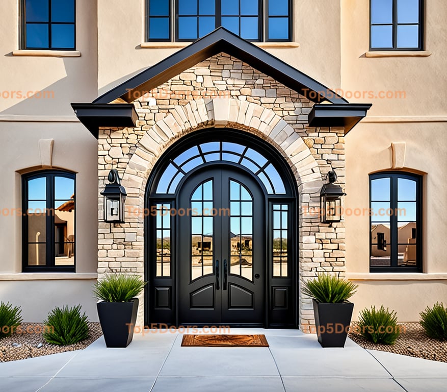 New Mexico wrought iron steel frame modern farmhouse Do