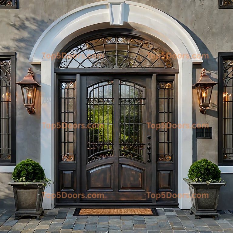 New York arched single japanese zen Door