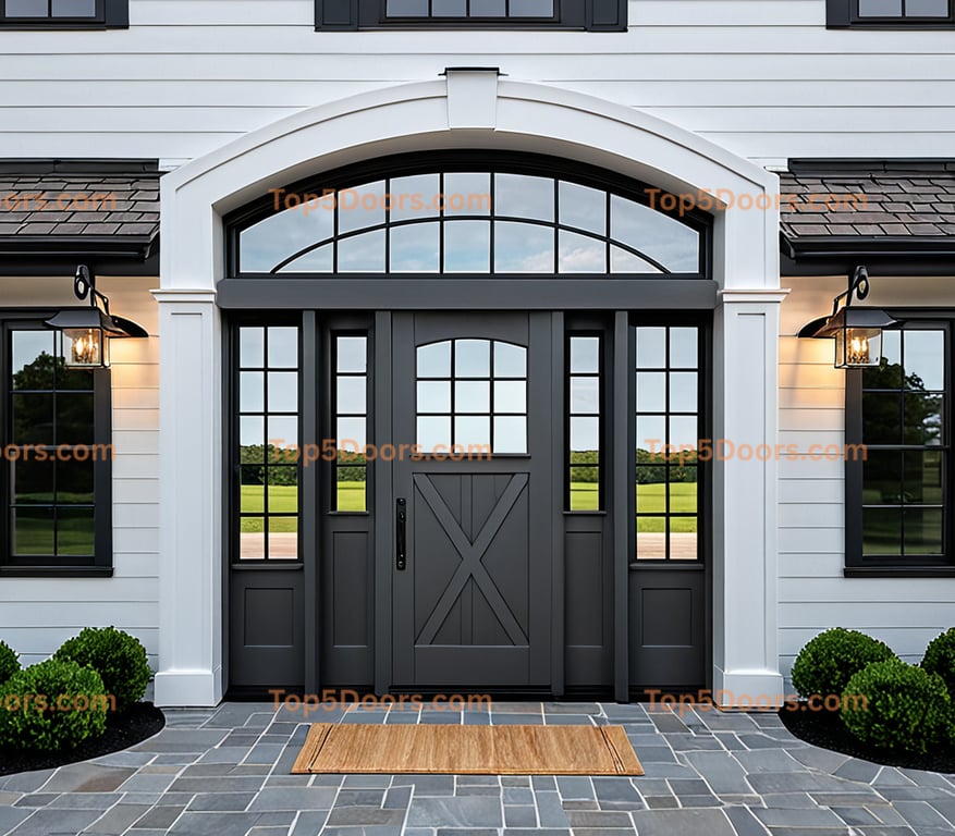 New York barn door korean modern Door
