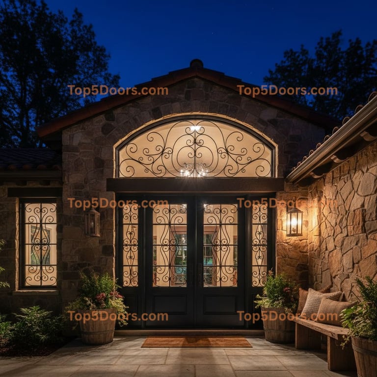 New York closet french door spanish colonial Door