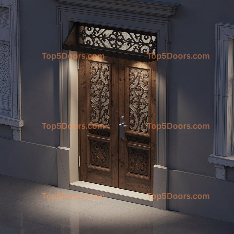 New York exterior door french provincial Door