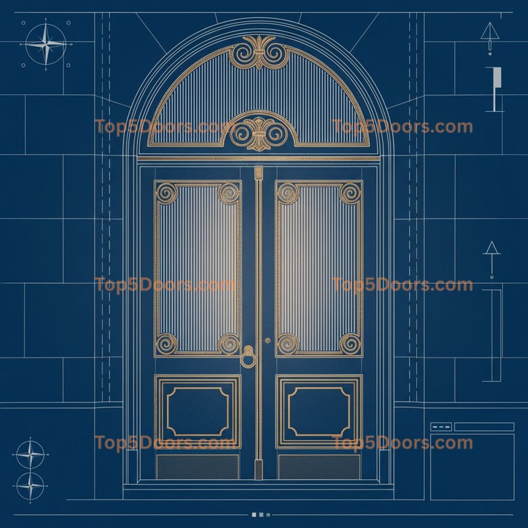 New York french door mid-century modern Door