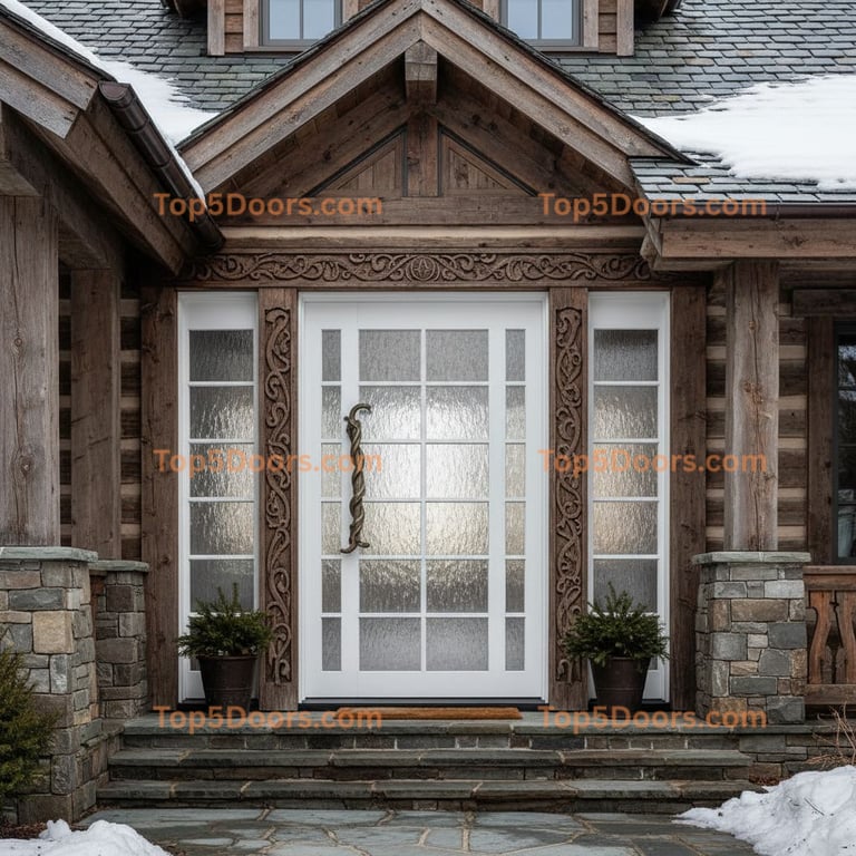 New York front entry door mountain lodge Door