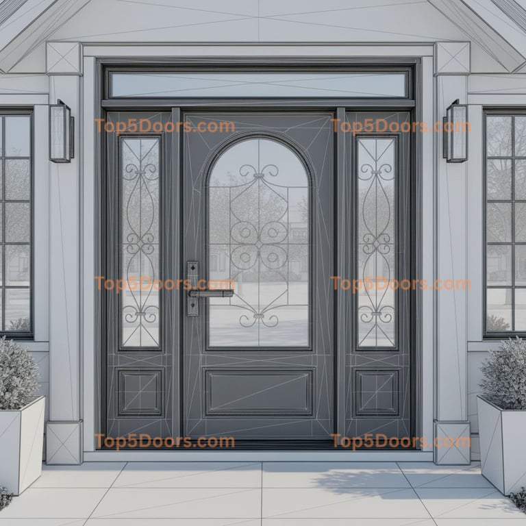 New York front entry door traditional american Door