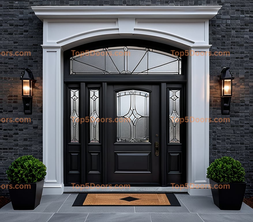 New York glass paneled minimalist Door