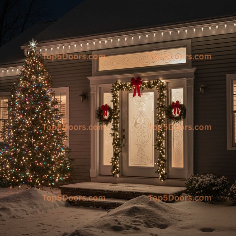 New York single cape cod Door