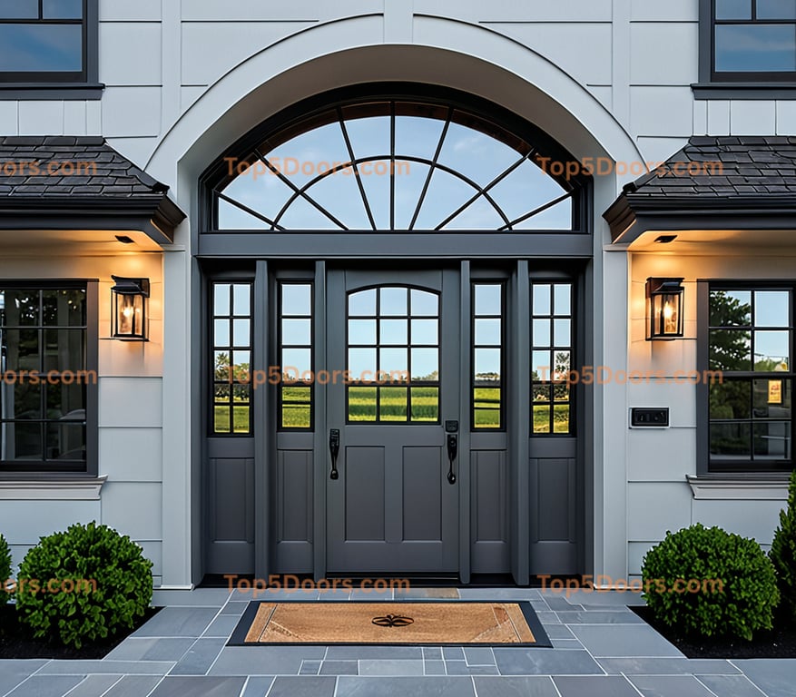 New York solid panel craftsman Door