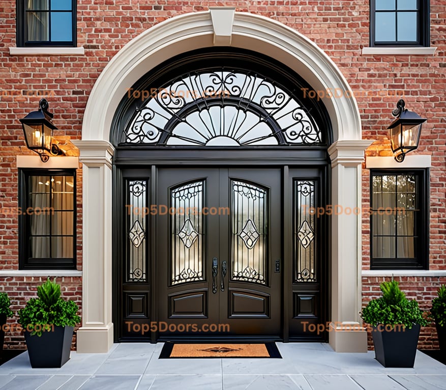 New York steel frame traditional american Door