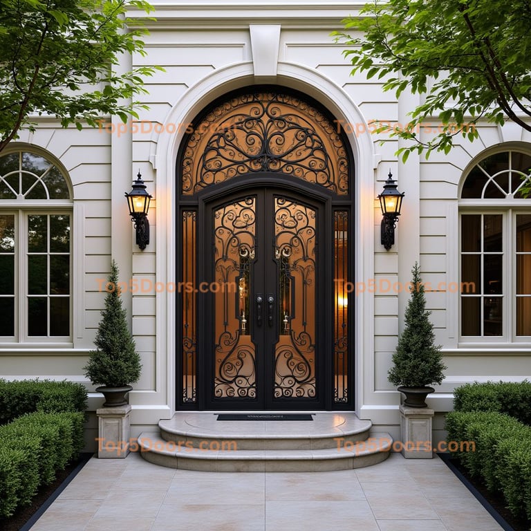 New York wine cellar door french provincial Door