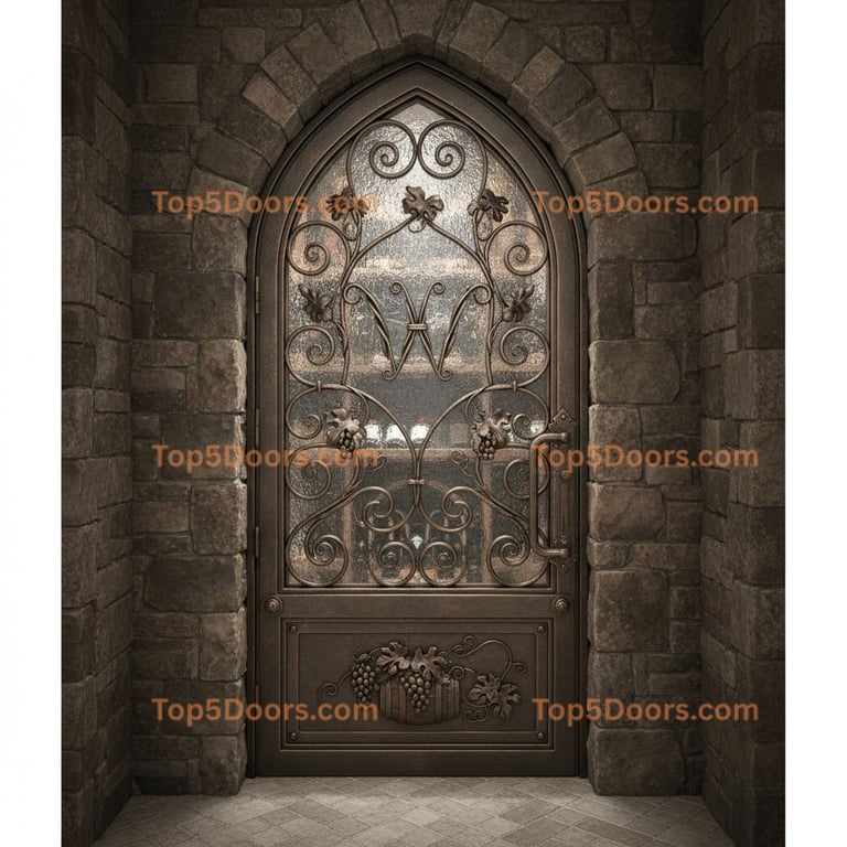 New York wine cellar door french country Door