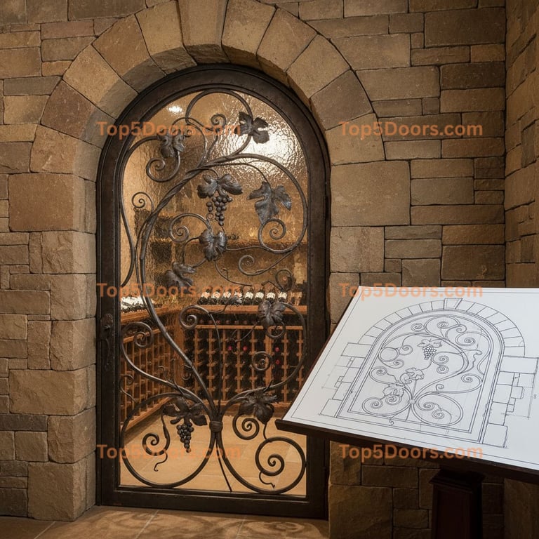 New York wine cellar door southwestern Door