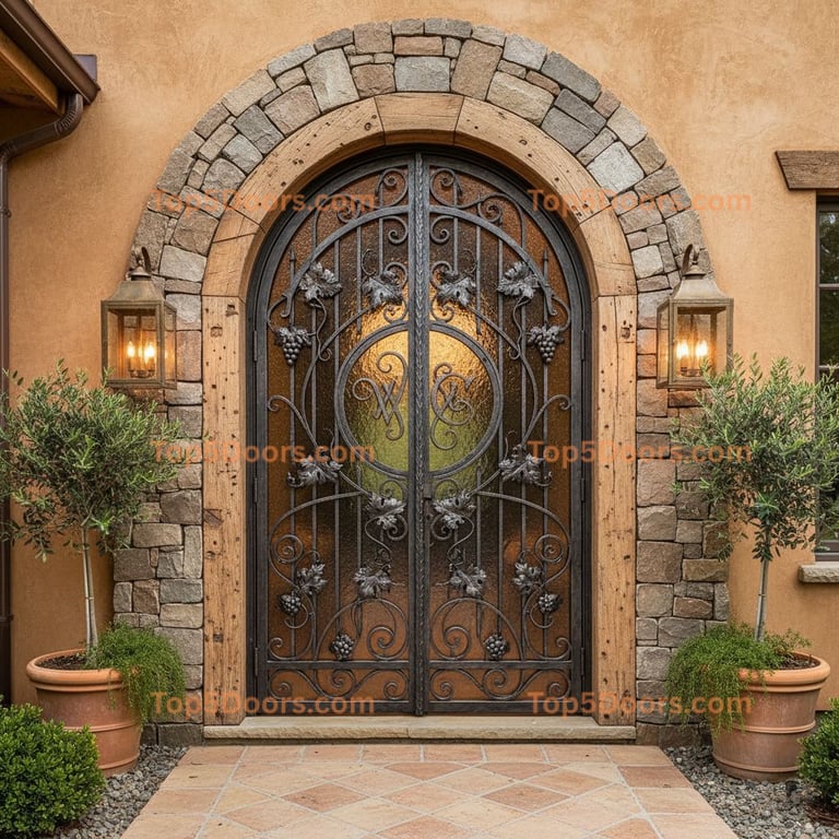 New York wine cellar door tuscan Door