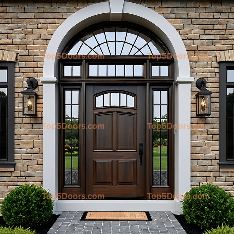 North Carolina arched single french country Door