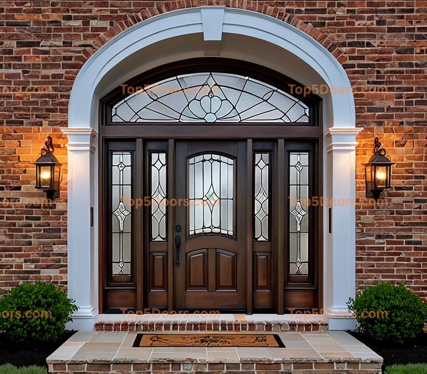 North Carolina arched single georgian Door