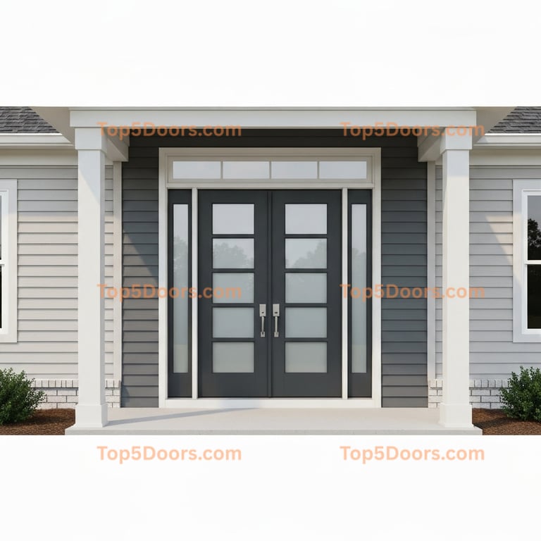 North Carolina double contemporary Door