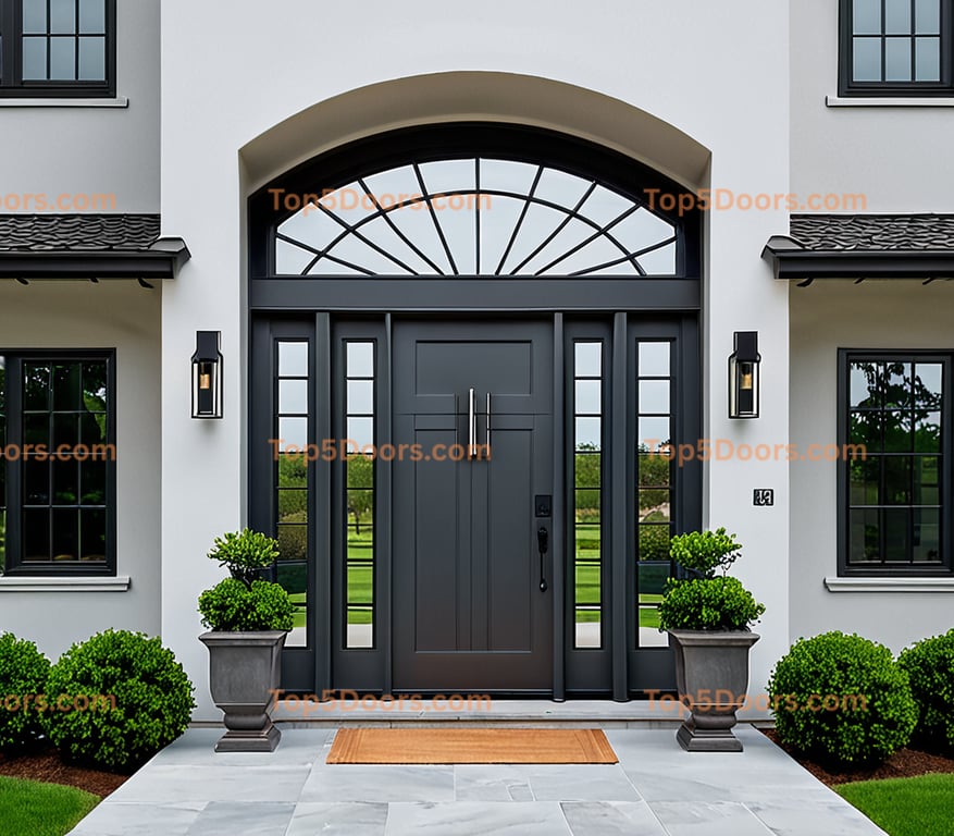North Carolina steel frame korean modern Door