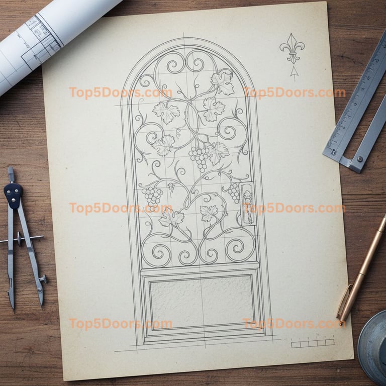 North Carolina wine cellar door french provincial Door