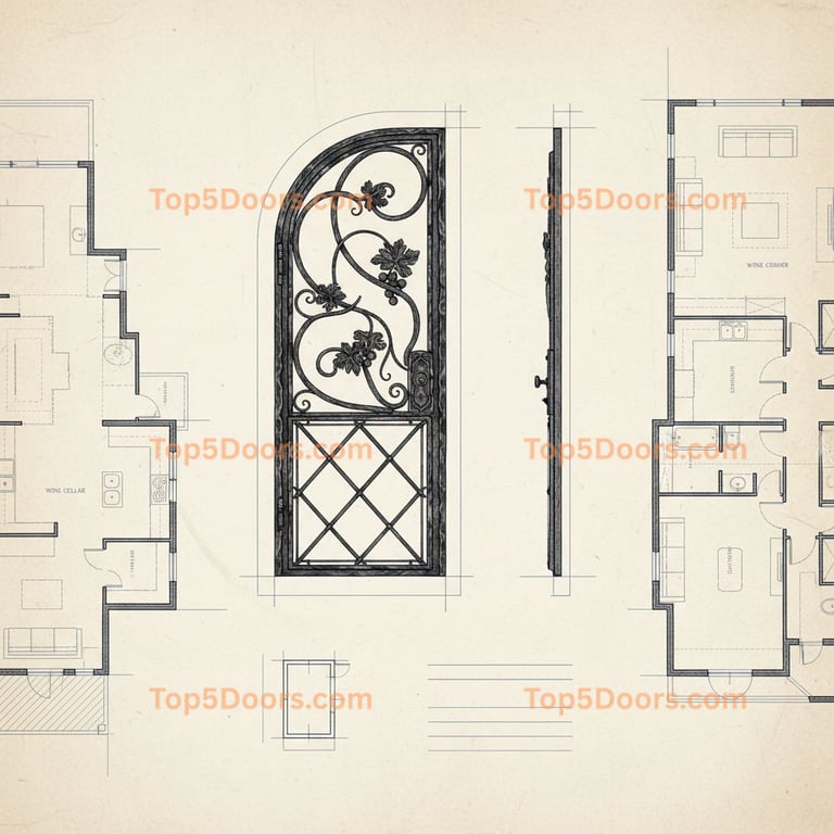 North Carolina wine cellar door contemporary Door