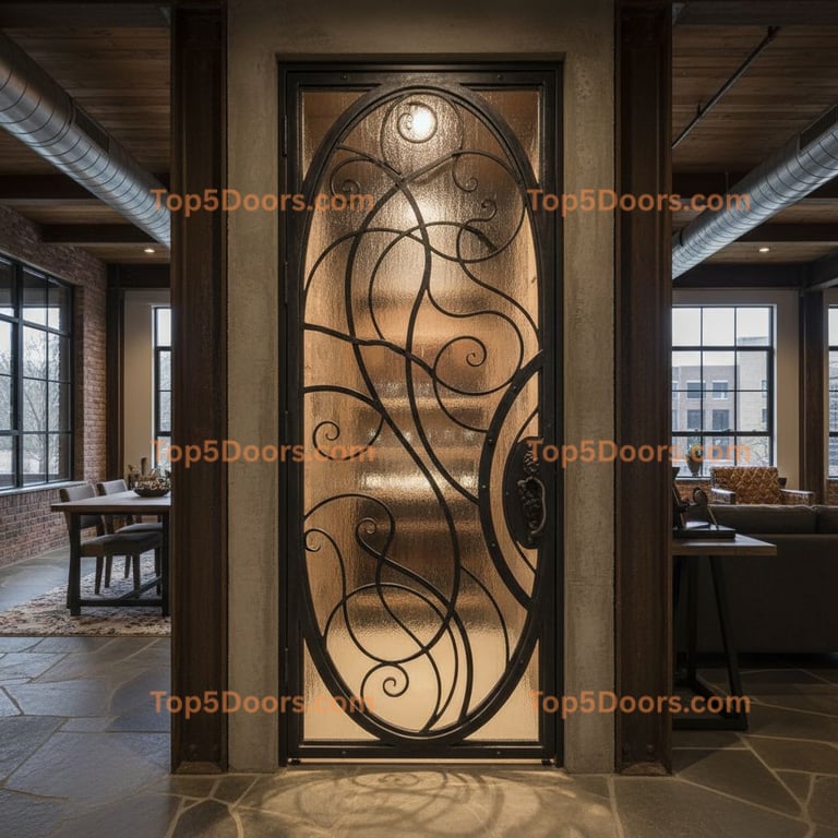 North Carolina wine cellar door industrial Door