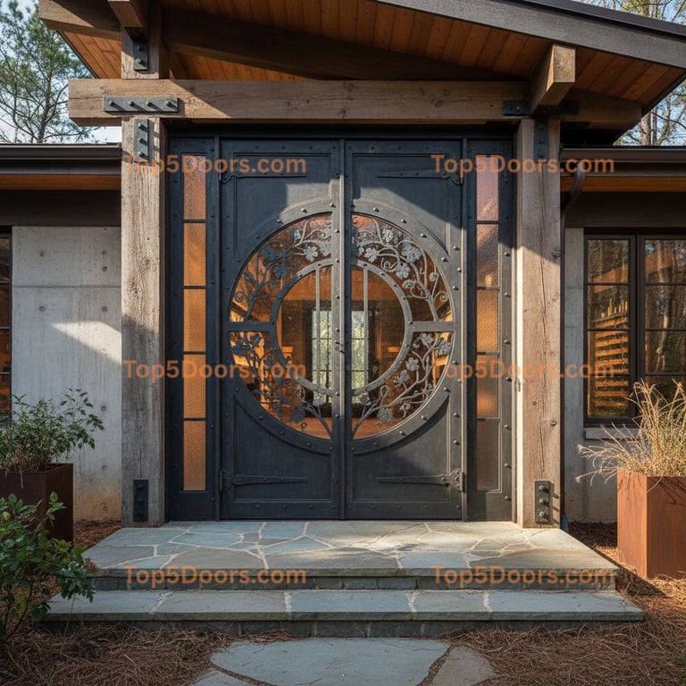 North Carolina wine cellar door industrial Door