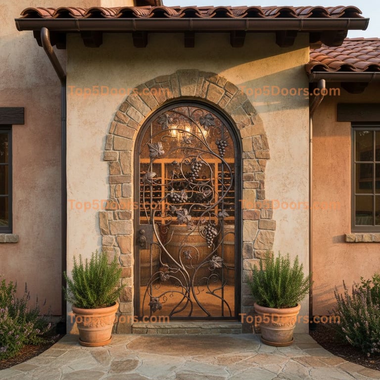 North Carolina wine cellar door mediterranean Door