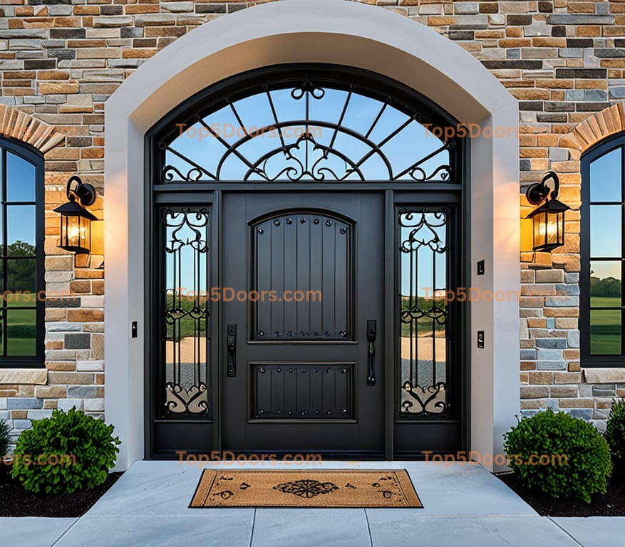 North Carolina wrought iron arched single industrial Do