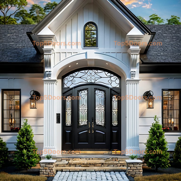 North Carolina wrought iron arched single victorian Doo