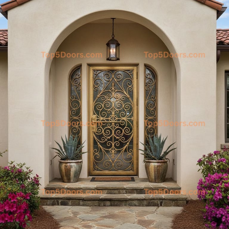 North Carolina wrought iron single spanish colonial Doo