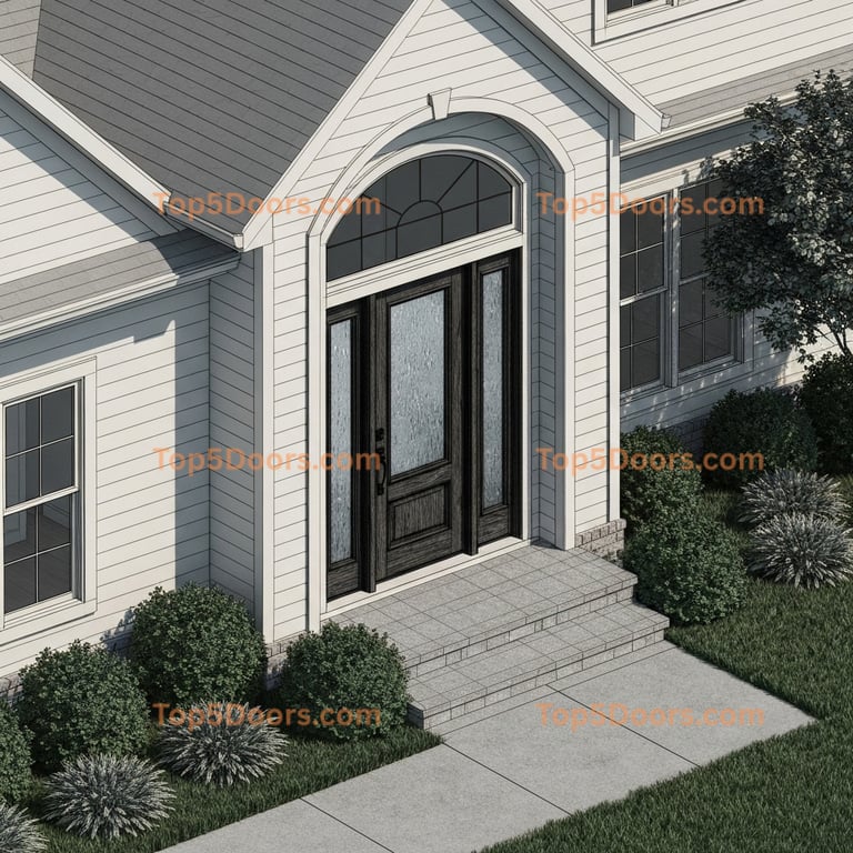North Carolina wrought iron single craftsman Door