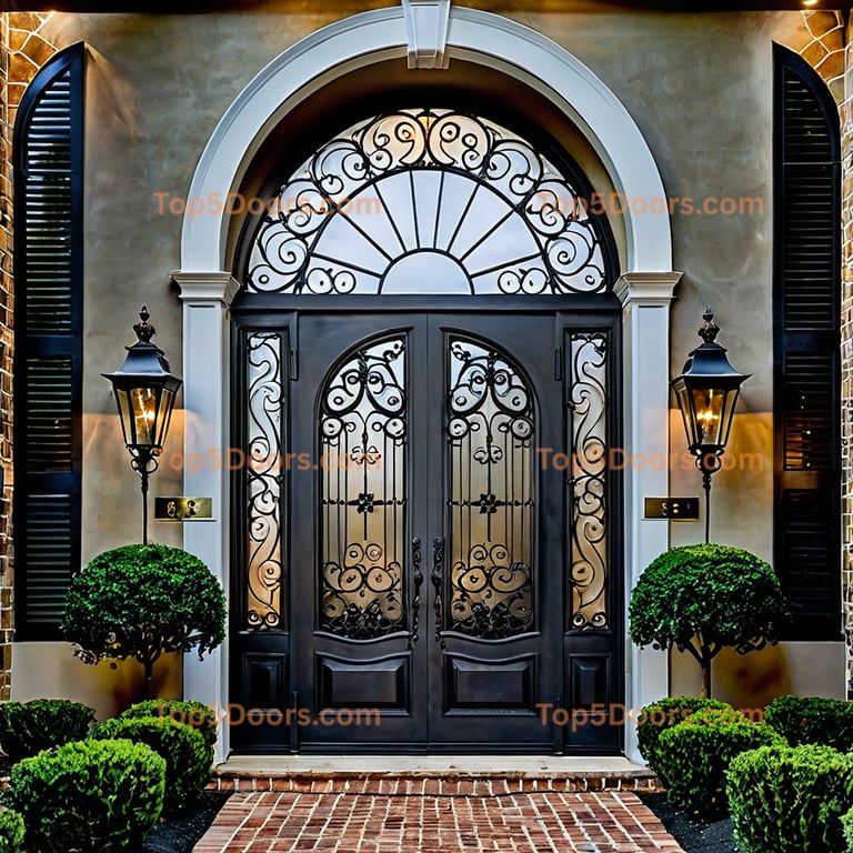 North Carolina wrought iron steel frame french provinci