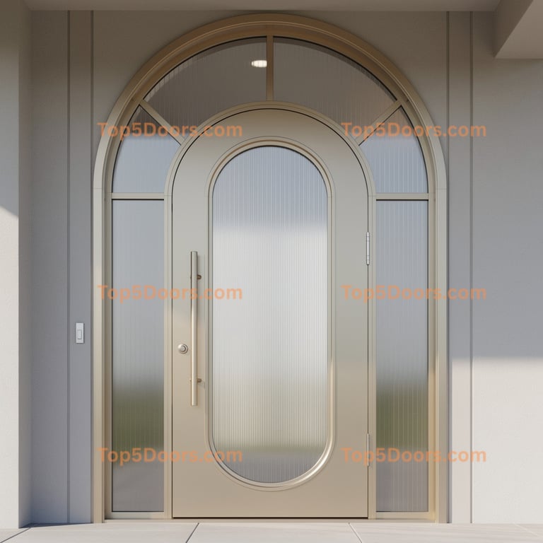 North Dakota arched single modern Door