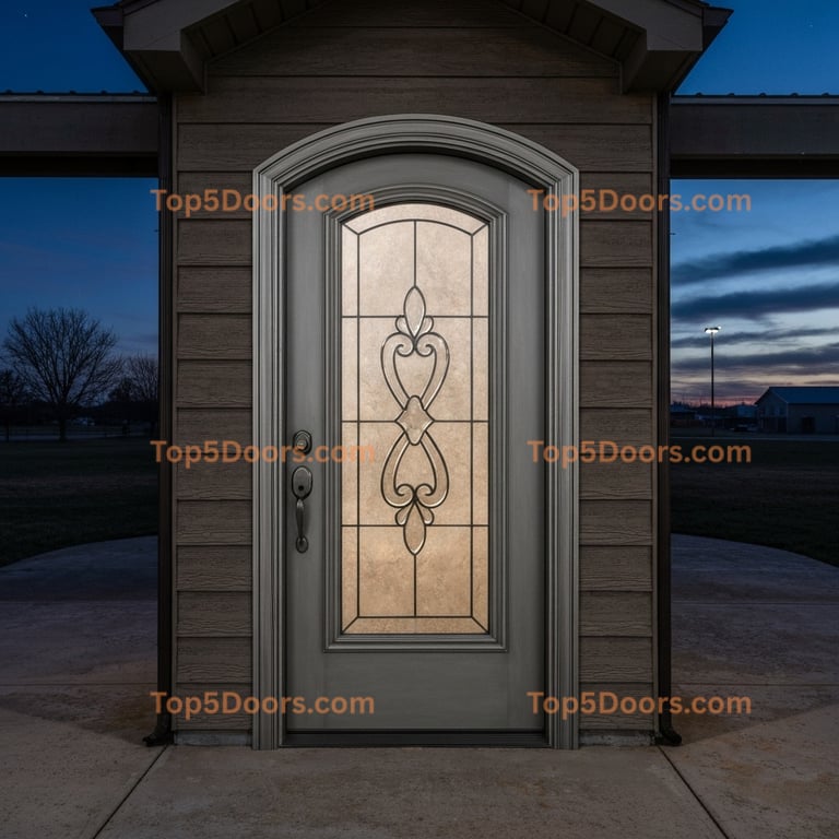 North Dakota arched single tuscan Door